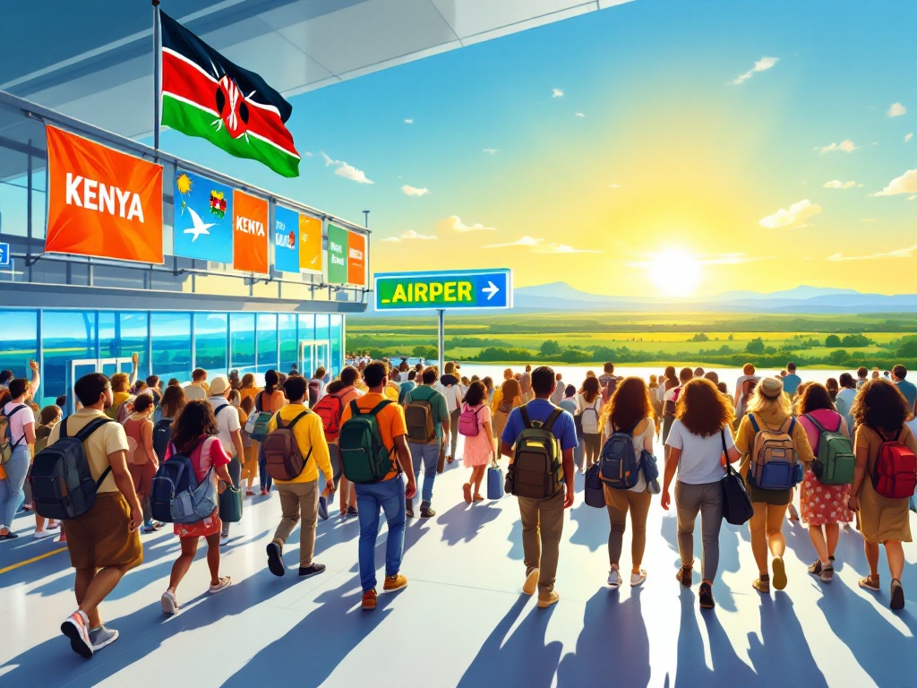 Kenia Safari Landschaft